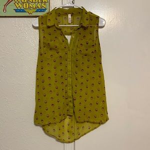 Funky business casual tank top